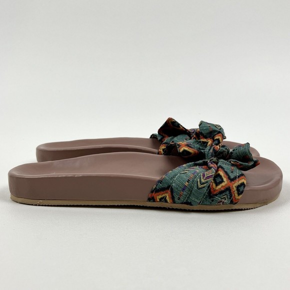 Payal Singhal X Fizzy Goblet Collaboration Sandals Sliders Mules Printed Vegan 9 - Picture 5 of 8